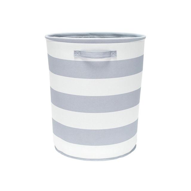 Round Fabric Floor Toy Storage Bin Gray - Pillowfort™