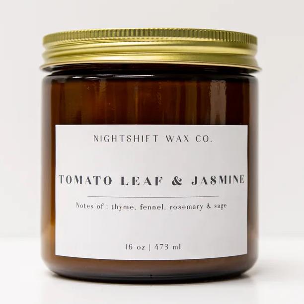 Tomato Leaf & Jasmine Soy Candle 16oz