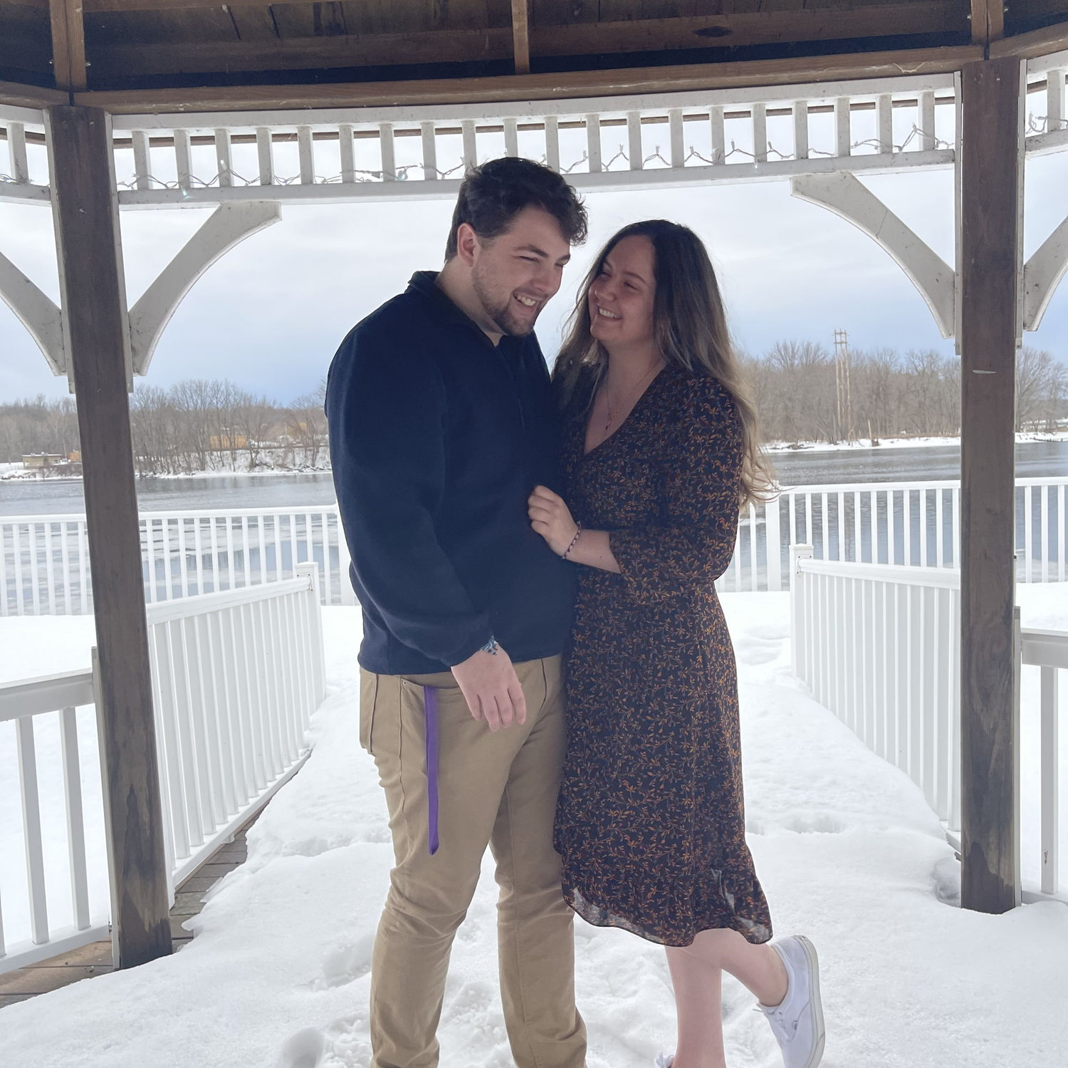 About 1 month into our relationship outside of Oswego