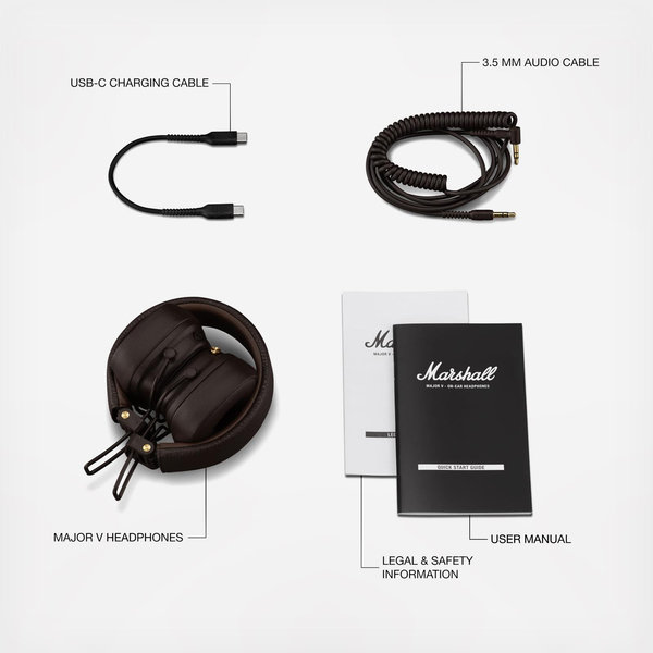 Marshall, Major V Wireless On-Ear Headphones | Zola