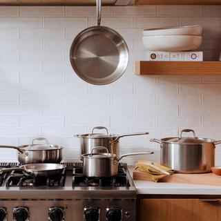 10 Piece Stainless Clad Cookware Set