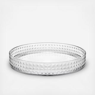West Street Geometric Squares Round Tray