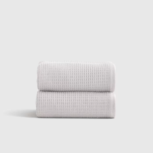 Turkish Waffle Terry Hand Towel (Set of 2) - Silver
