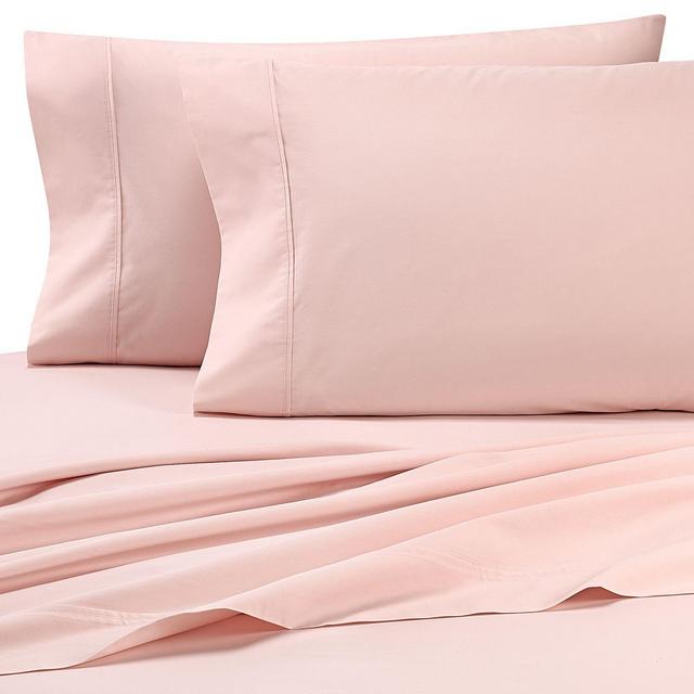 Heartland® HomeGrown™ 325-Thread-Count Cotton Percale King Fitted Sheet in Pink