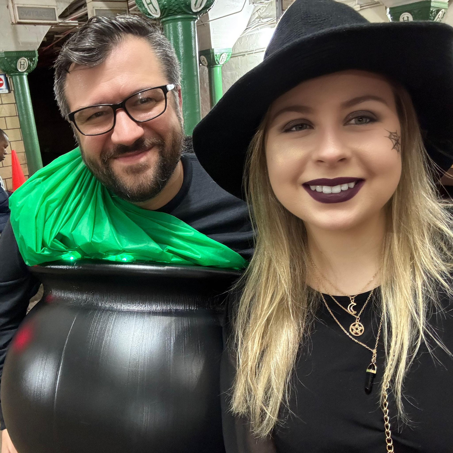 The witch and the cauldron
