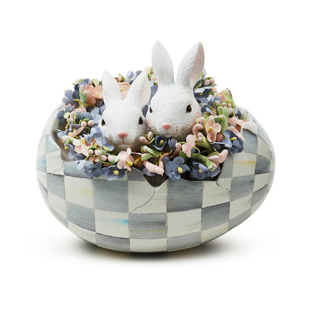 Mackenzie-Childs Cameo Peekaboo Egg Décor