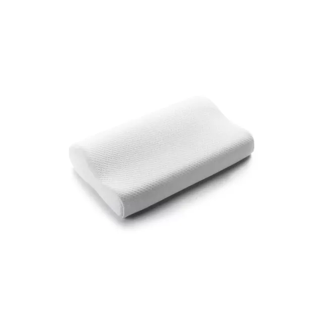 Cheer Collection Contour Memory Foam Pillow with Washable Cover - White