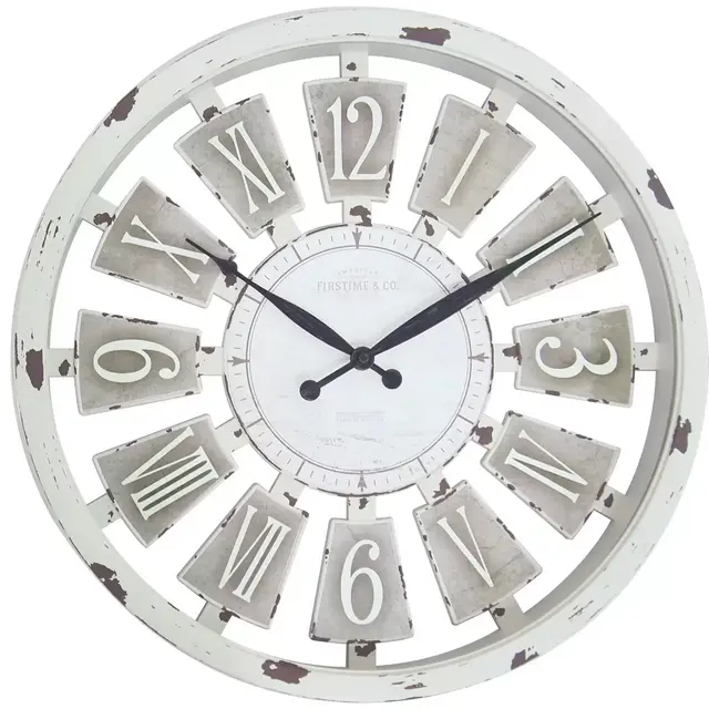 FirsTime & Co.® Antique Farmhouse Plaques Clock