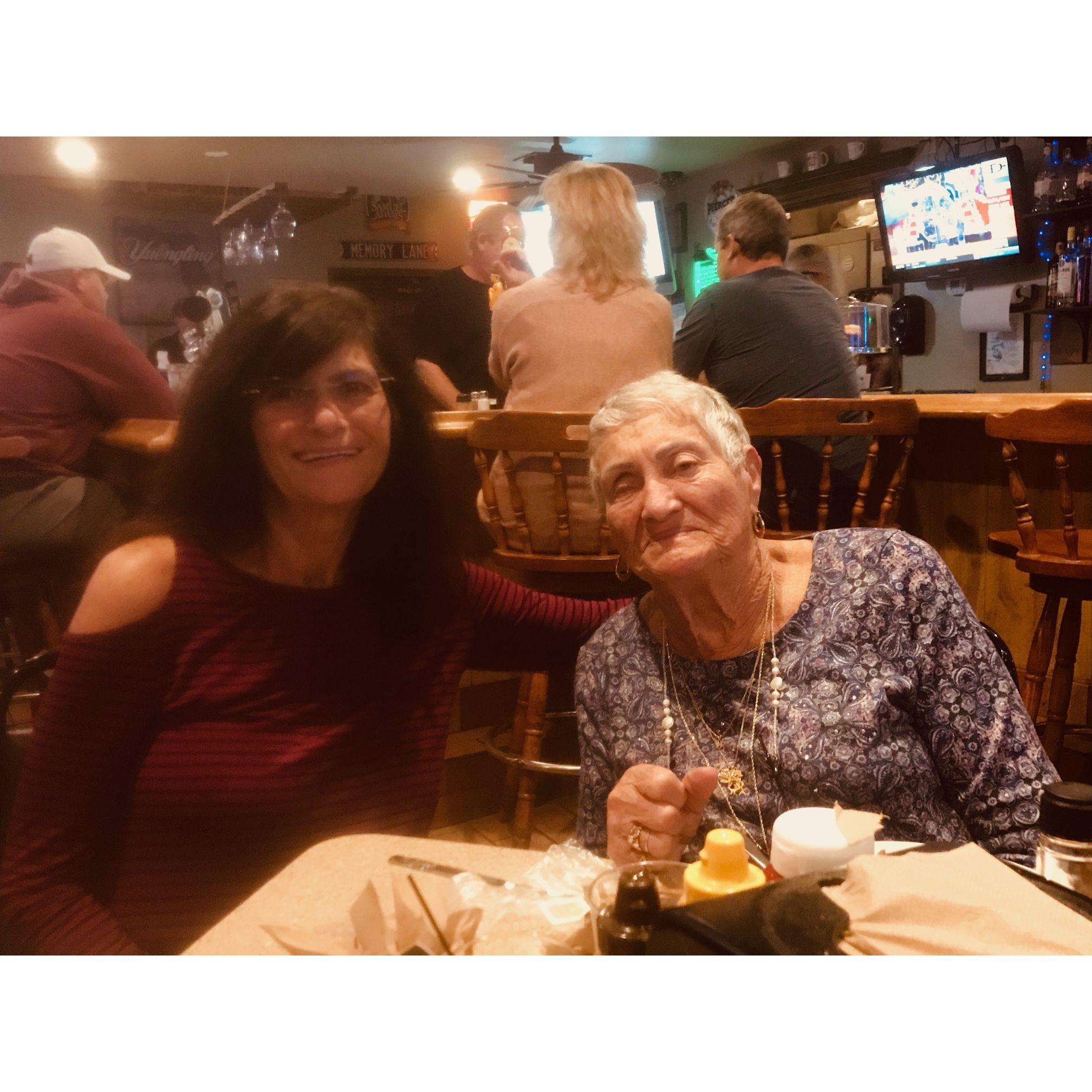 Loving memories with mom!