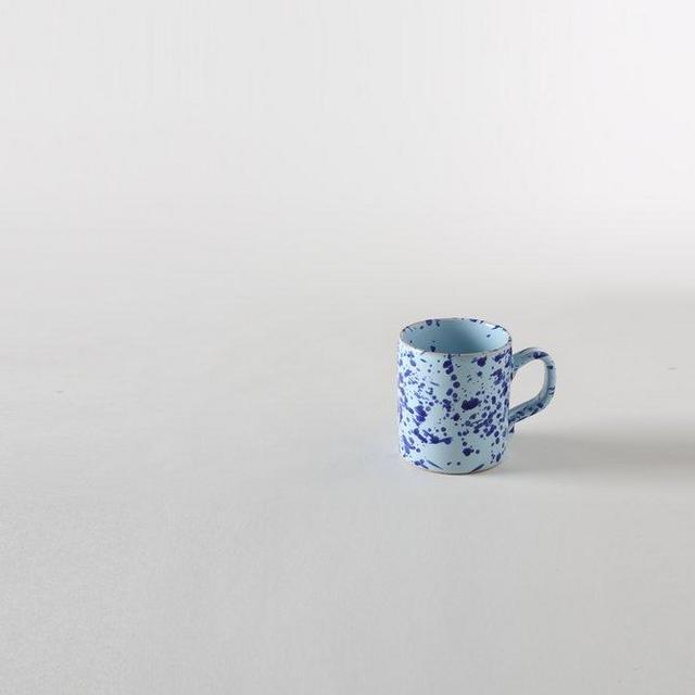 Blue on Blue Splatterware Mug