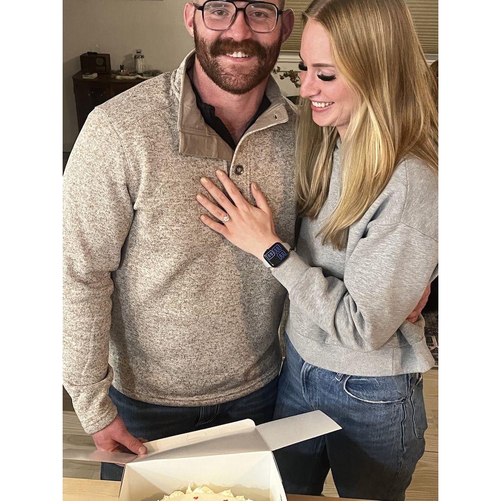 The night we (finally) got engaged!