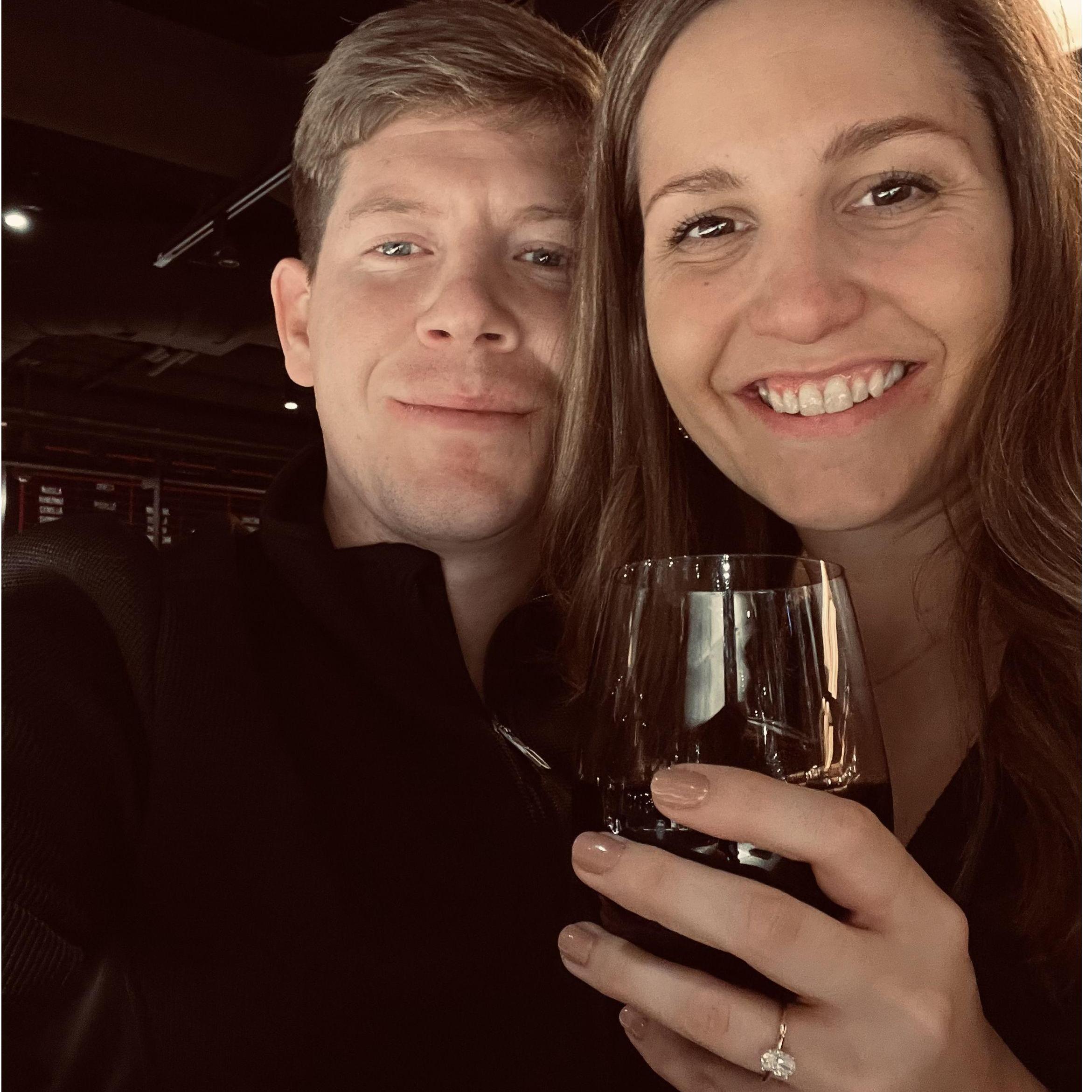 Our first outing as an engaged couple of folks!