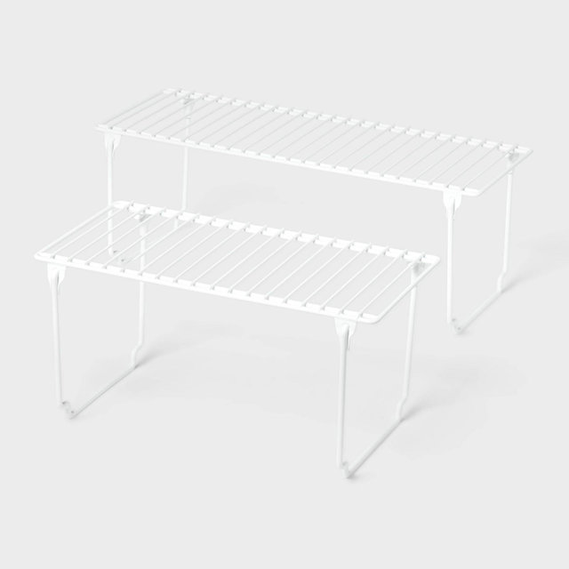 2pc Foldable Legs Metal Wire Helper Shelf Set - Brightroom™