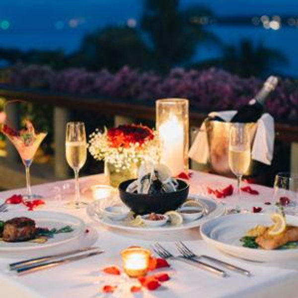 Dinner For Two on Our Honeymoon