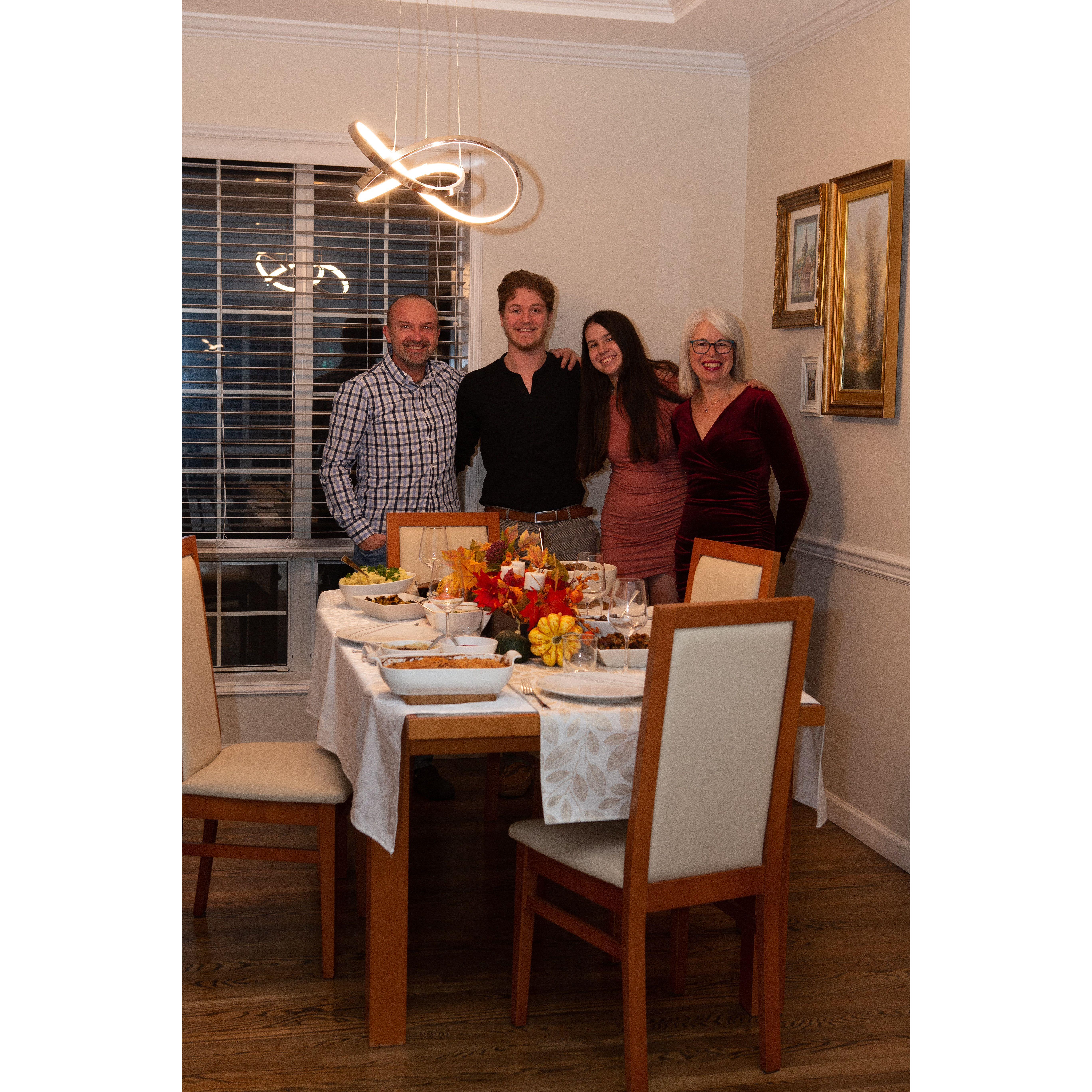 Dinner with Rita's parents!