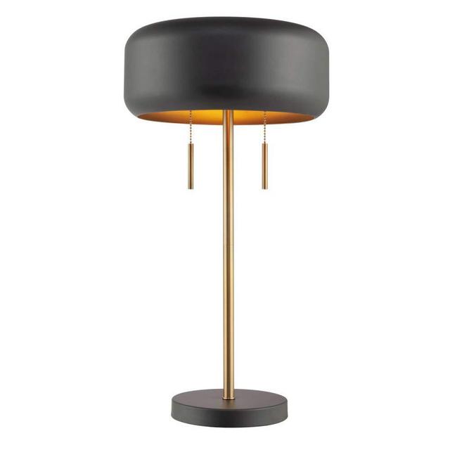 Globe Electric 67347 Novogratz x Globe Table Lamp, Dark Gray