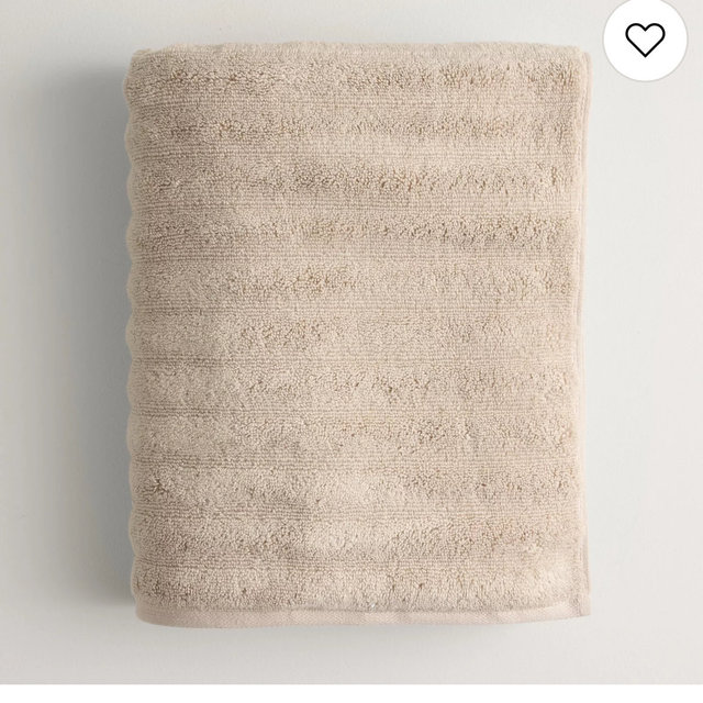 Sonoma Goods For Life® Quick Dry Ribbed Cotton Bath Towel, Bath Sheet, Hand Towel or Washcloth - Oatmeal, HAND TOWEL