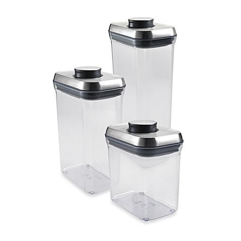 OXO SteeL® POP 1.5-Quart Rectangular Food Storage Container