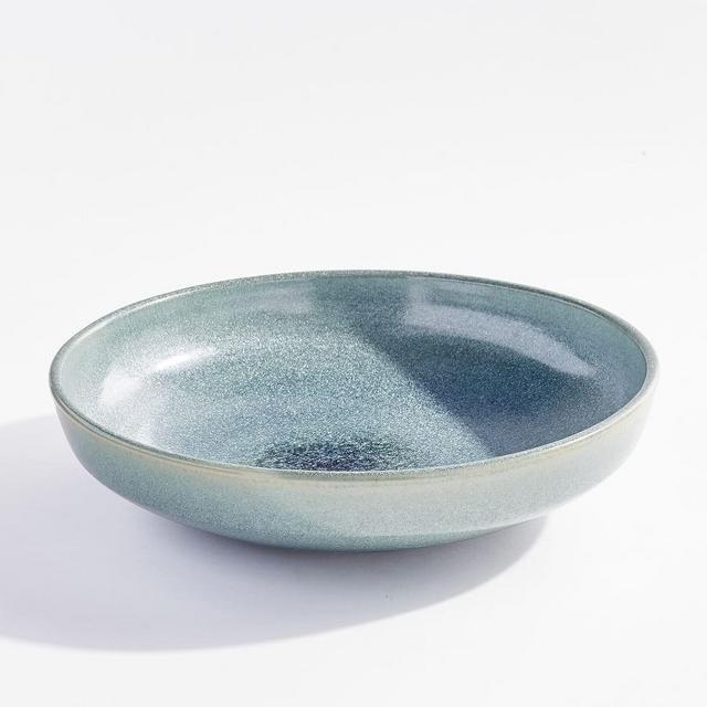 Seehorn Reactive Glaze Ceramic Bowl, Blue