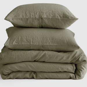 Linen Duvet Cover Set | Quince in Willowleaf
