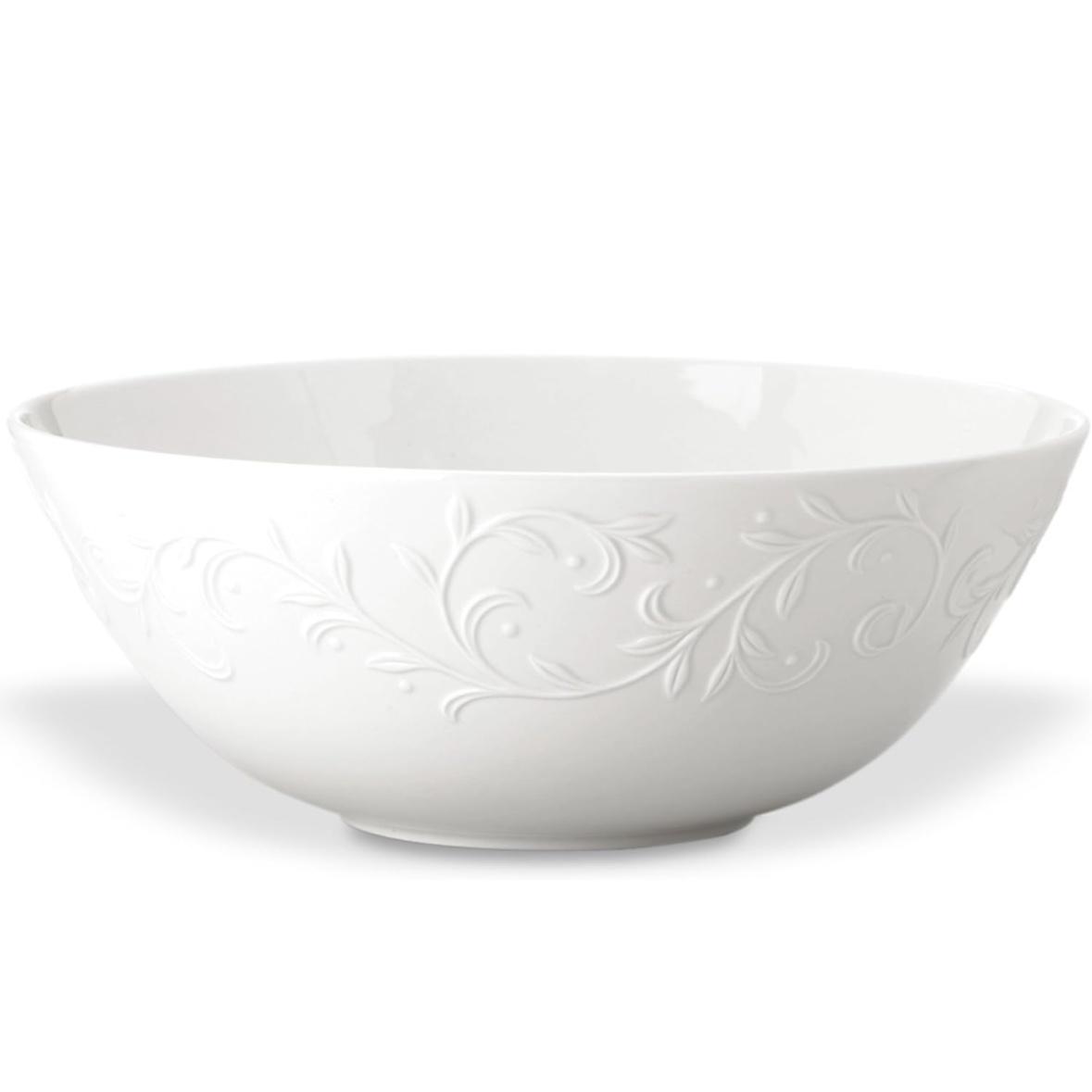 Lenox Opal Innocence Carved Serving Bowl, 3.65 LB, White