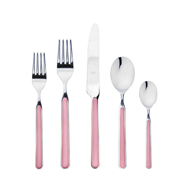 Fantasia Flatware, 5-Piece, Pink