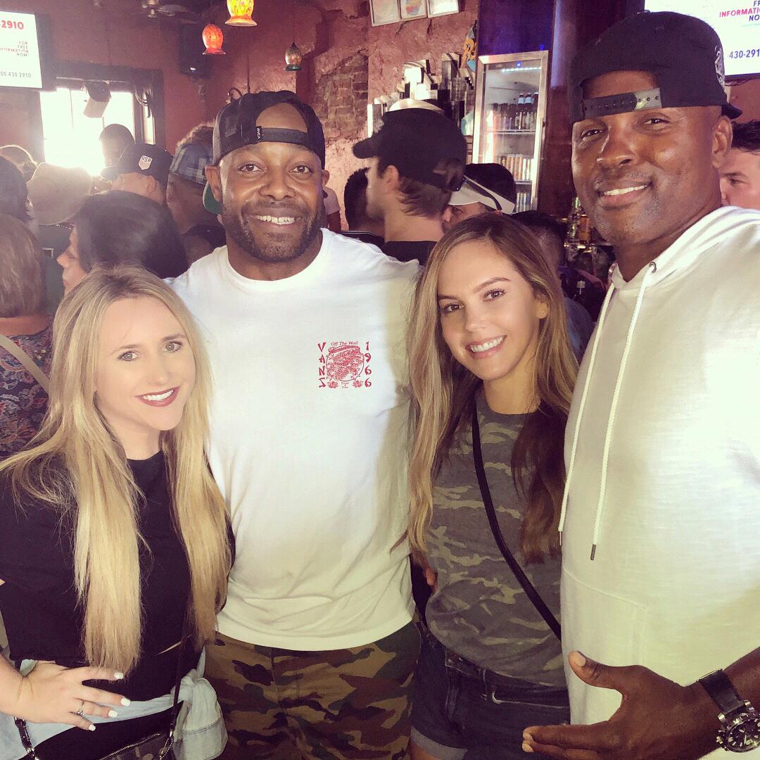 With the Matron of Honor and groomsman