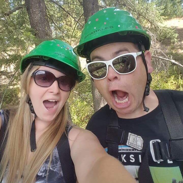 Zip lining in leavenworth :)