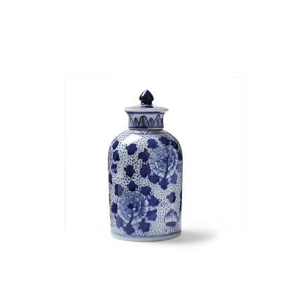 Blue Ming Lidded Apothecary Jar