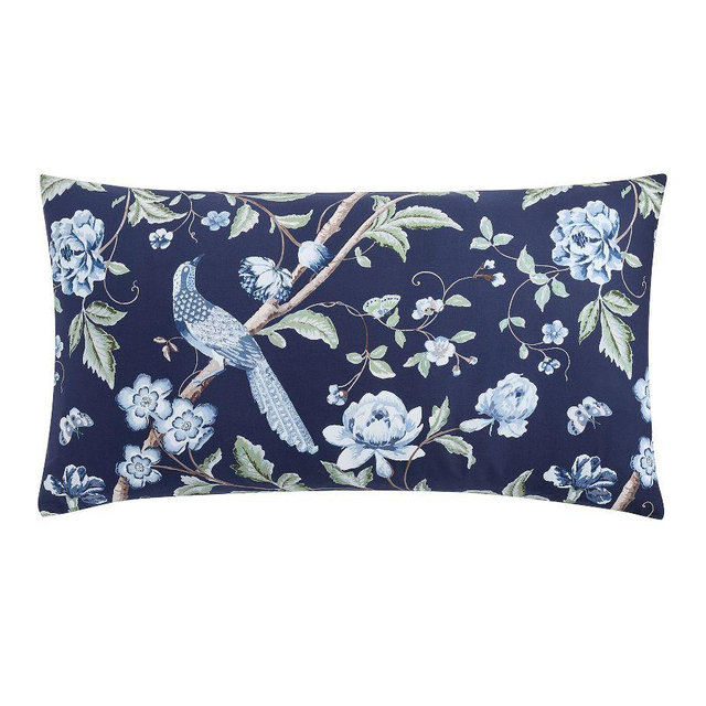 Kravet Meadowlark Reversible Sham, Navy Multi, King