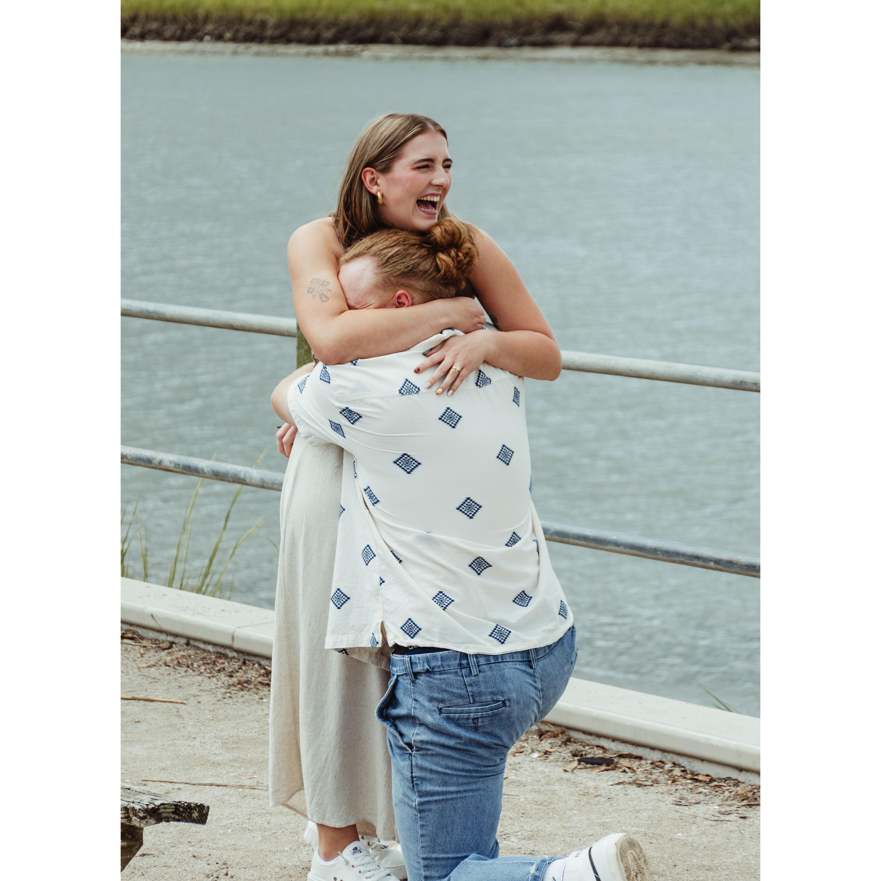 She said "Yes!"