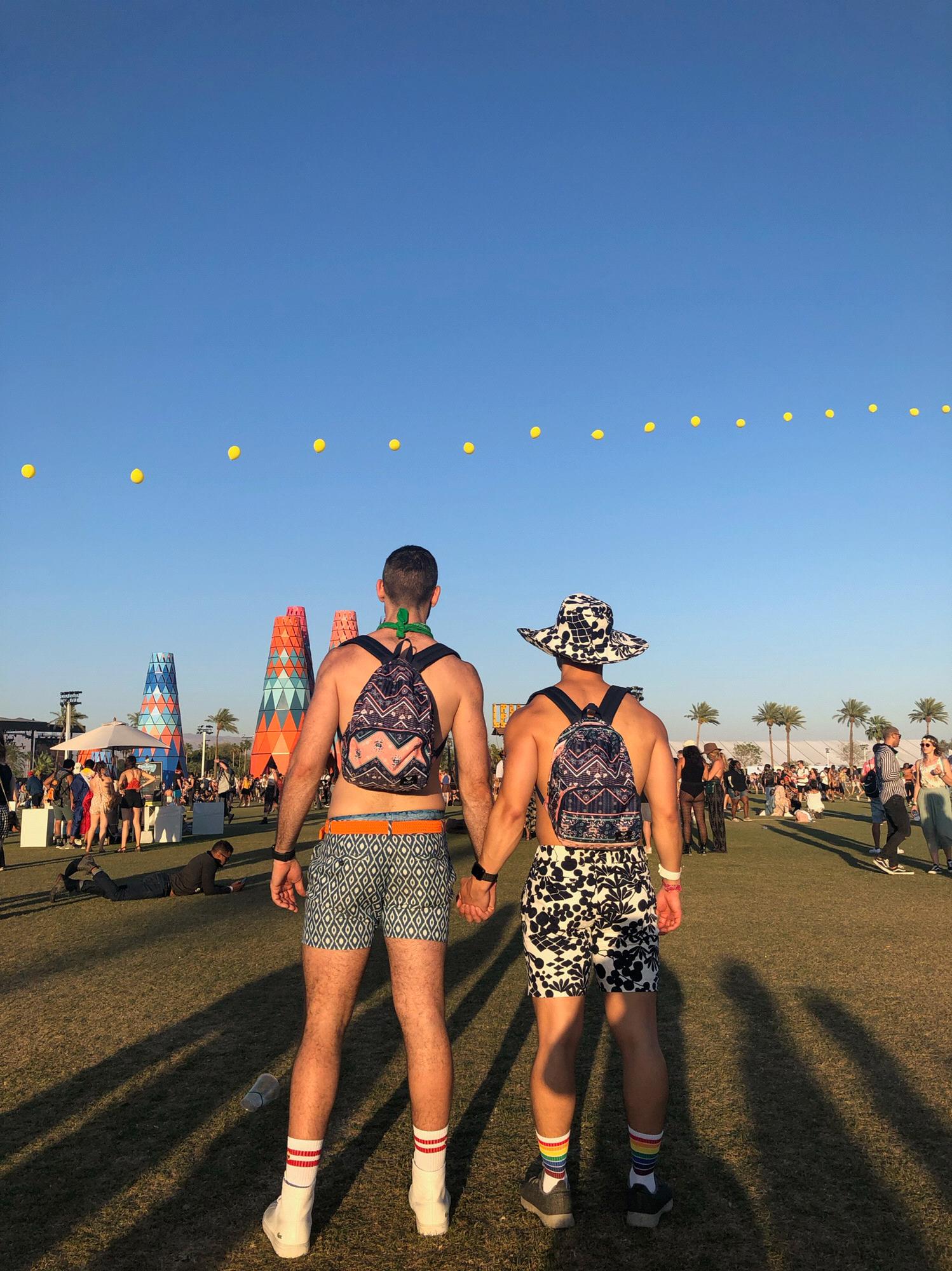 Hanging out at Coachella in 2019