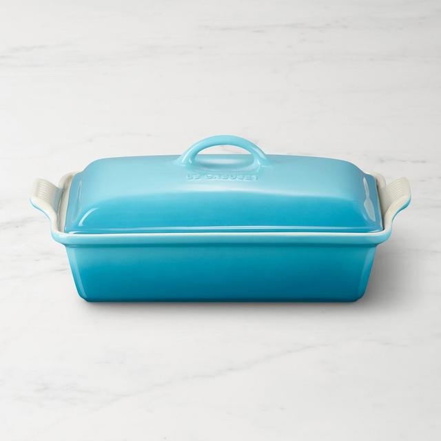 Le Creuset Covered Rectangle Casserole 12.5 Inches Caribbean