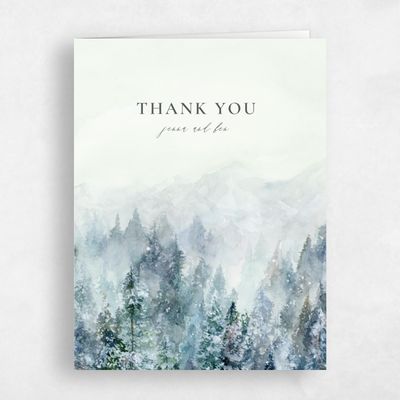 Light Green Wedding Thank You - Avalon Portrait