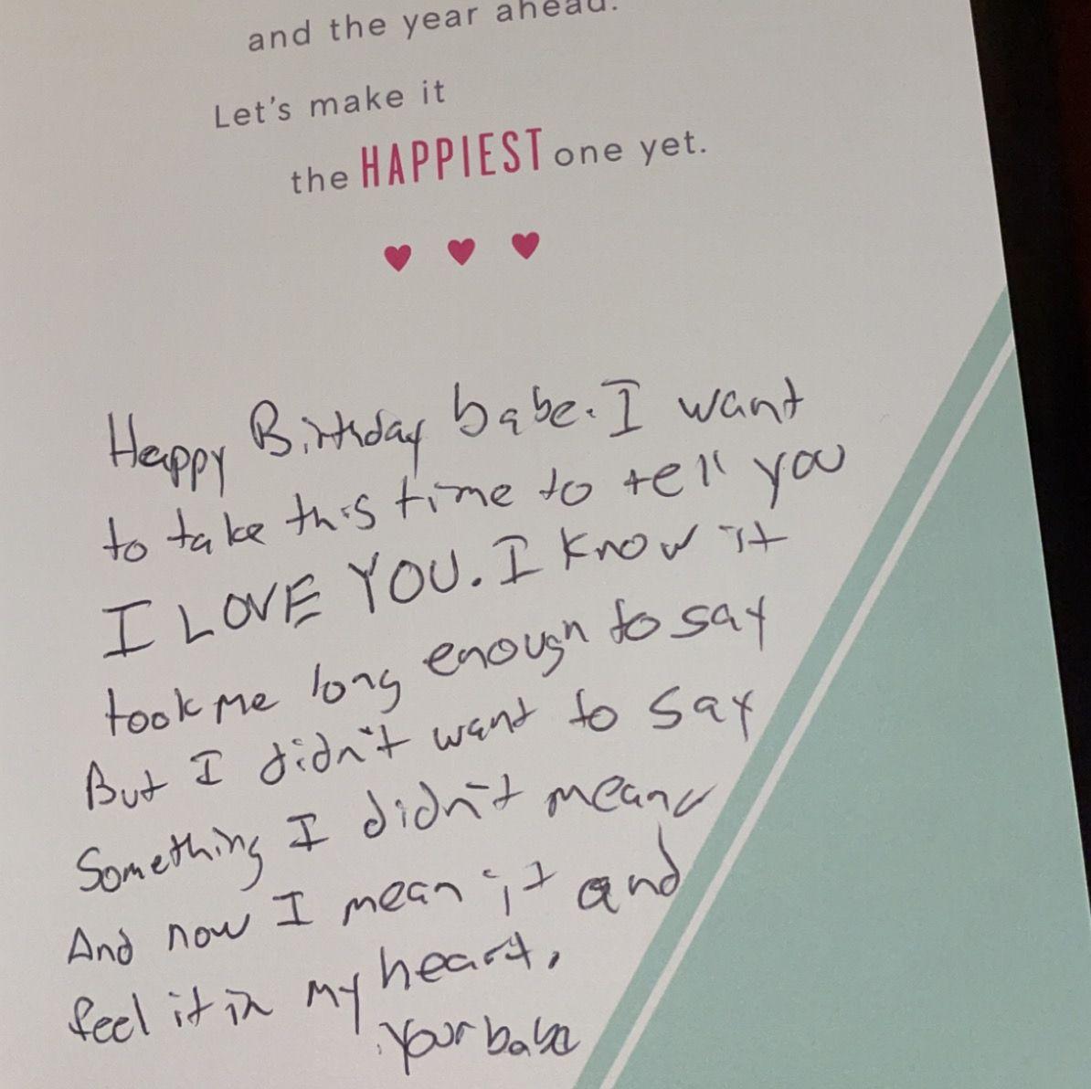 The first "I love you"