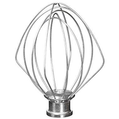 6-Wire Whip Attachment Fits KitchenAid Tilt-Head Stand Mixer Replace K45WW, Stainless Steel, Egg Heavy Cream Beater, Cakes Mayonnaise Whisk
