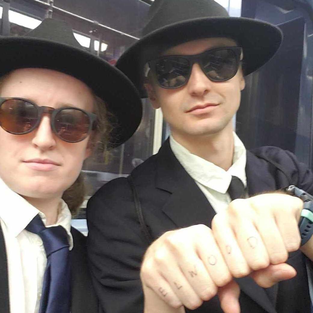 Halloween 2023 as Jake and Elwood Blues