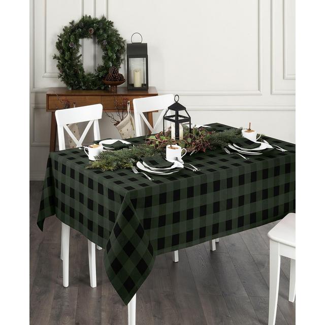 Elrene Farmhouse Living Holiday Buffalo Check Tablecloth 60" x 120"