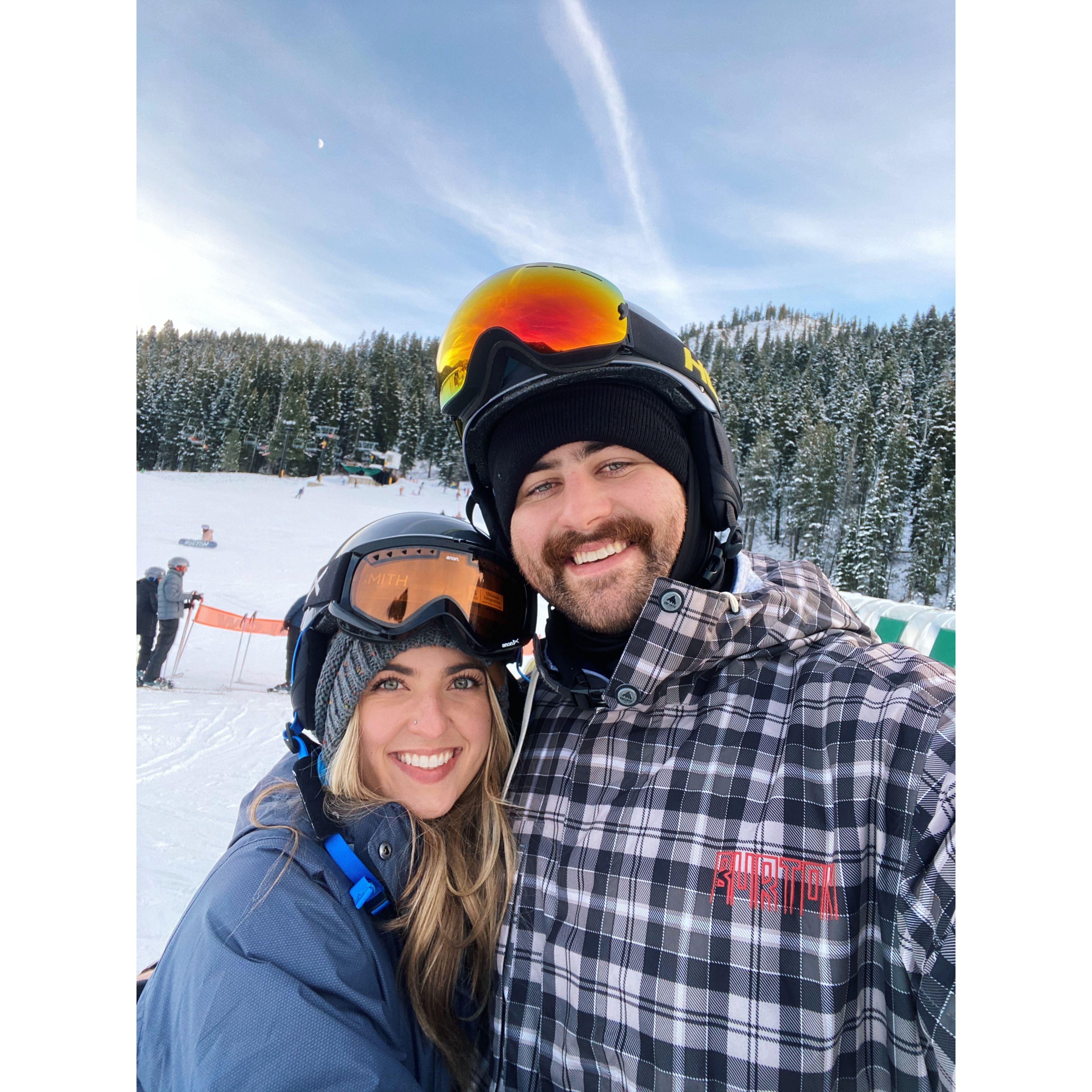 Learning to ski together- now one of our most favorite activities