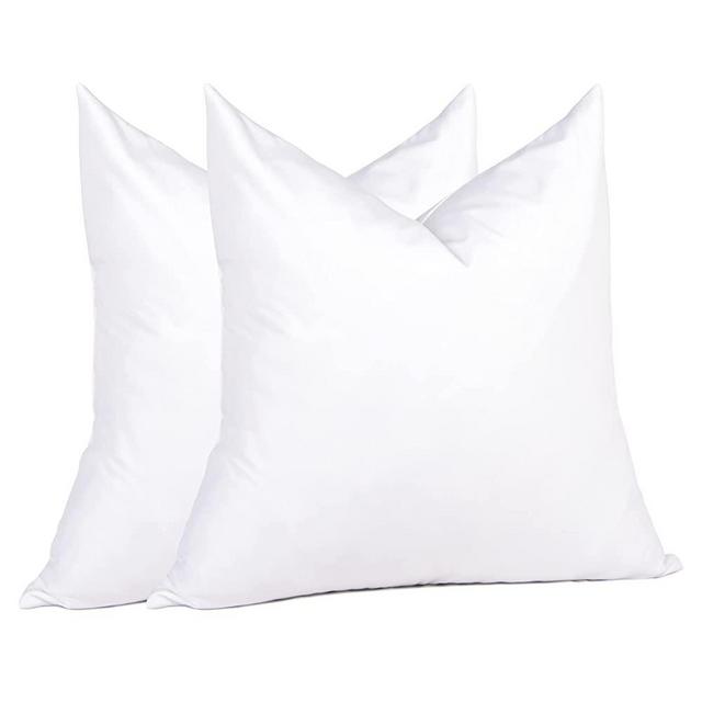 Puredown Natural Goose Down Feather Pillow Inserts 20 x 20 Set of 2, Décor Pillow for Couches, Chairs, Offices, Apartments