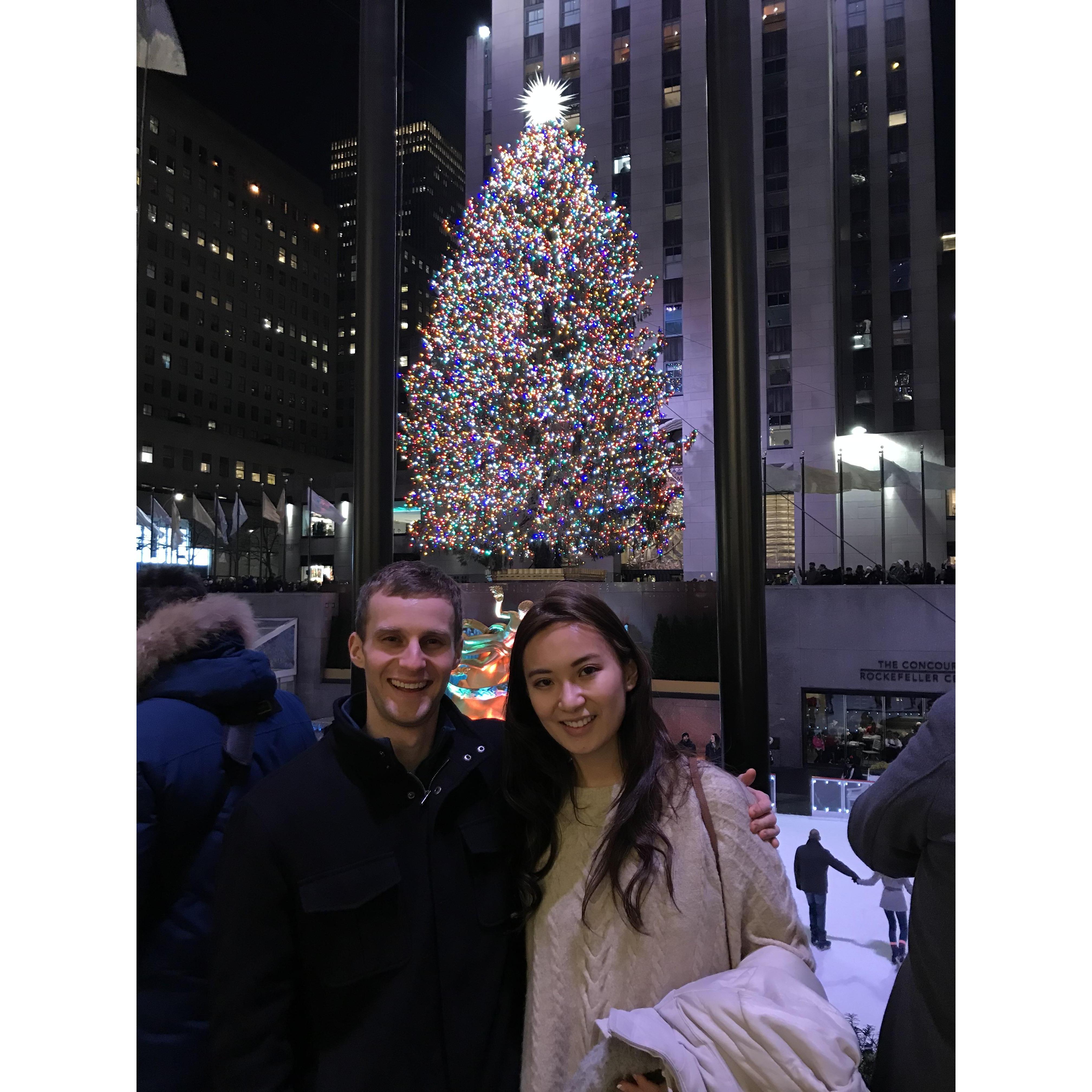 Visiting the Rockefeller Christmas Tree became a wintertime tradition.