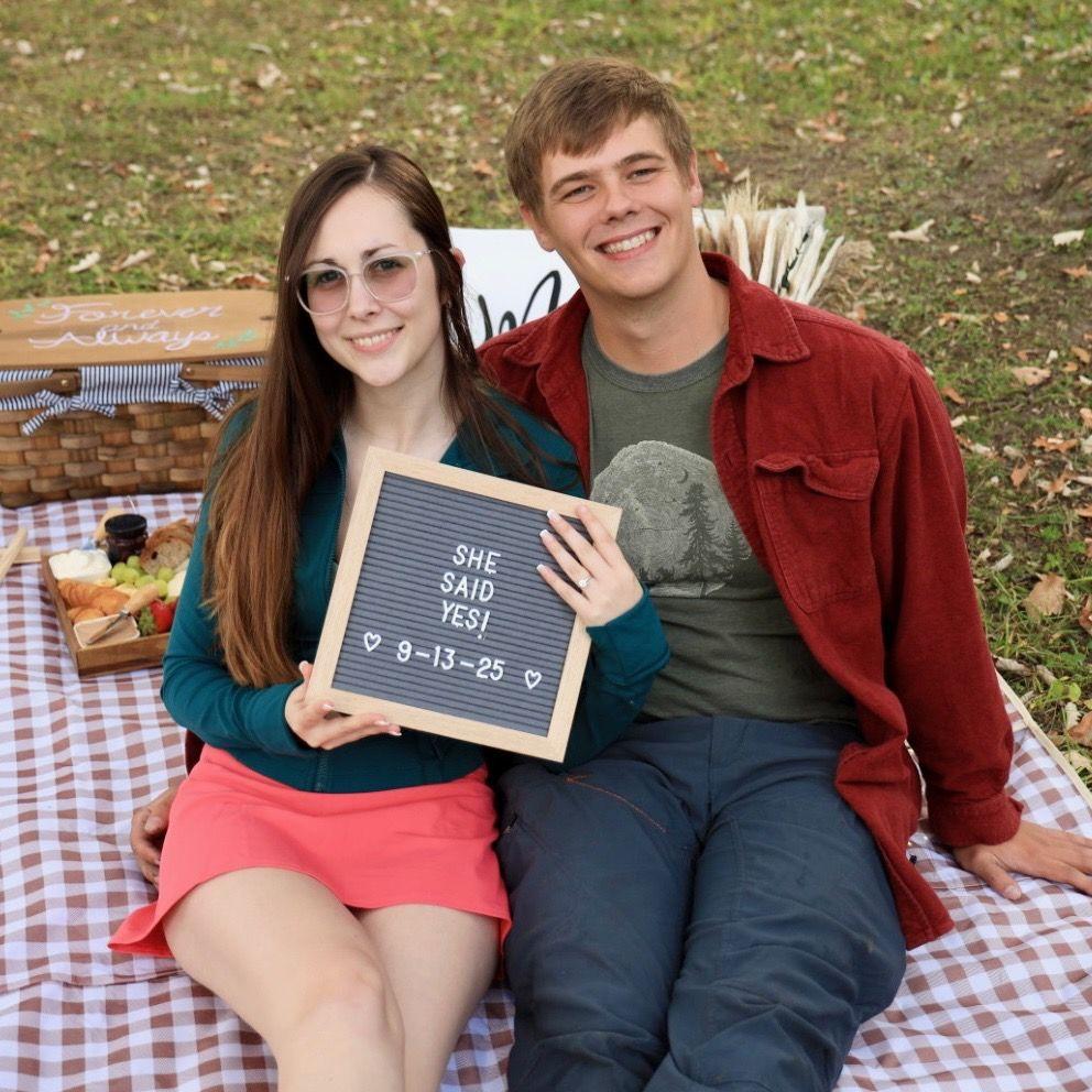 But we didn't actually need food, because James and Dana were able to organize a delicious breakfast picnic post-engagement.