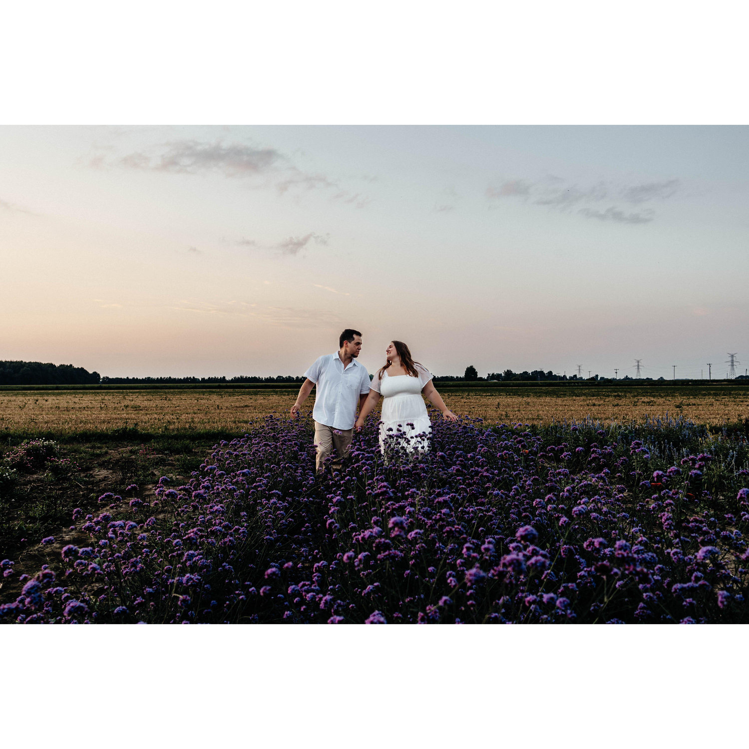 Part of our engagement shoot at Gust Brother's Flower and Produce Farm - where we had one of our most memorable dates.