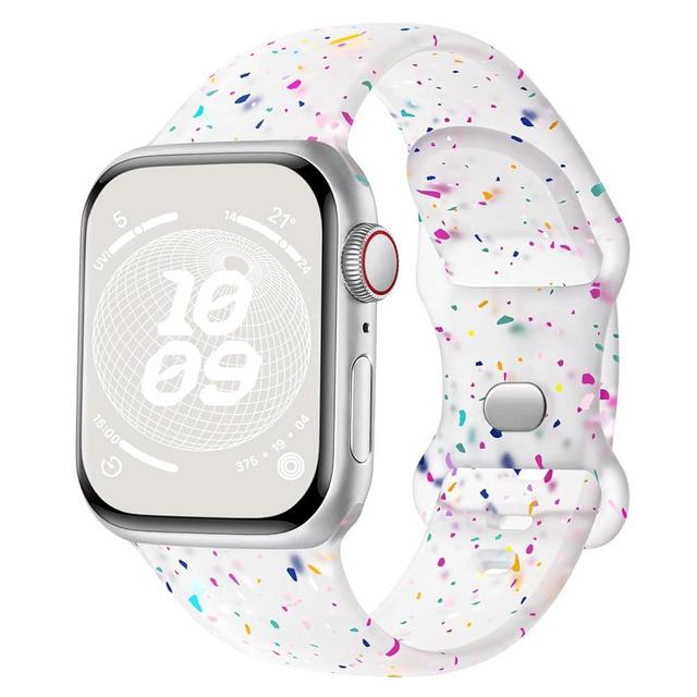 Knossen Sport Band Compatible with Apple Watch Band 38mm 40mm 41mm 42mm 44mm 45mm 49mm for Women Men, Recycled Plastic Soft Silicone Strap for iWatch Series 9 8 7 6 5 4 3 2 1 Ultra SE