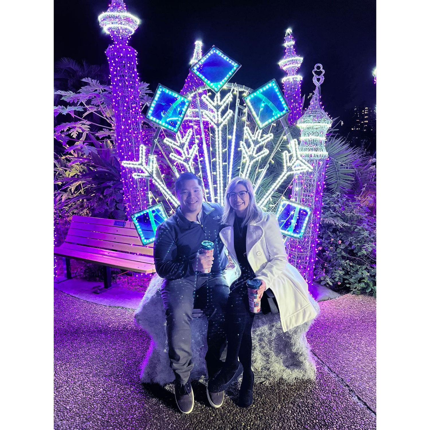 Our first date, Zoo lights