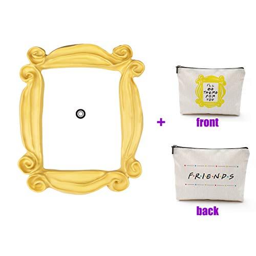 CoolGiftHome Friends Forever [25th Anniversary Ed] Friends TV Show Merchandise Frame Peephole Door Frame + Friends Makeup Bag Handmade 100%.