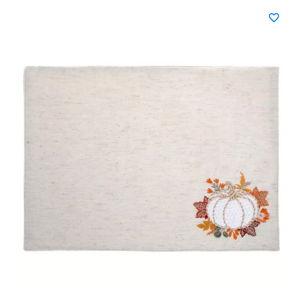 Knitted Pumpkin & Embroidered Leaves Placemat | Hobby Lobby | 6324677