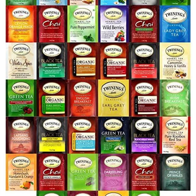 Twinings Tea Bags Sampler Assortment (40 Count) by Variety Fun