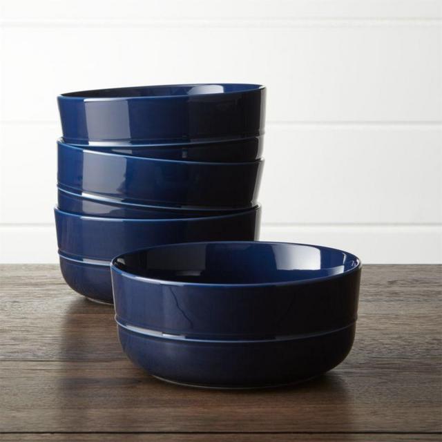 Hue Navy Blue Bowls Set of Four
