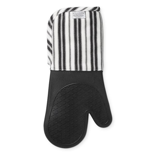 Williams Sonoma Patterned Ultimate Oven Mitt, Black